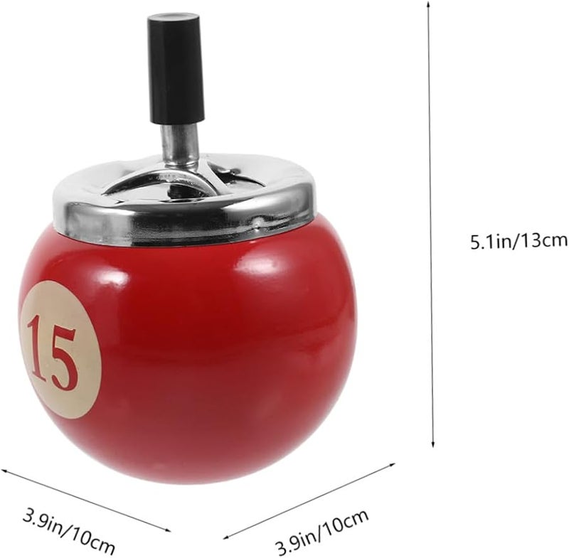 Rotating Automatic Smokeless Ashtray Metal Portable Wear Resistant For Home Office - Image 2